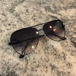 Quay x Desi high key mini black sunglasses